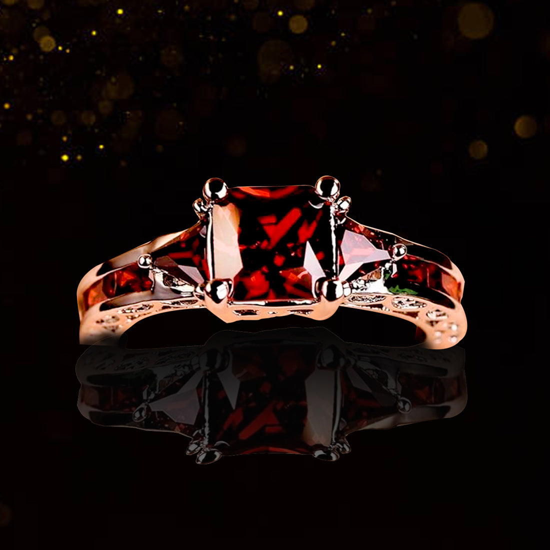 ELEMENTS® Red Dawn Ring